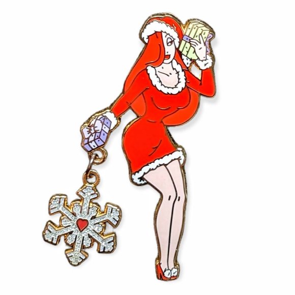 Who Framed Roger Rabbit Disney Pin: Santa Jessica with Snowflake